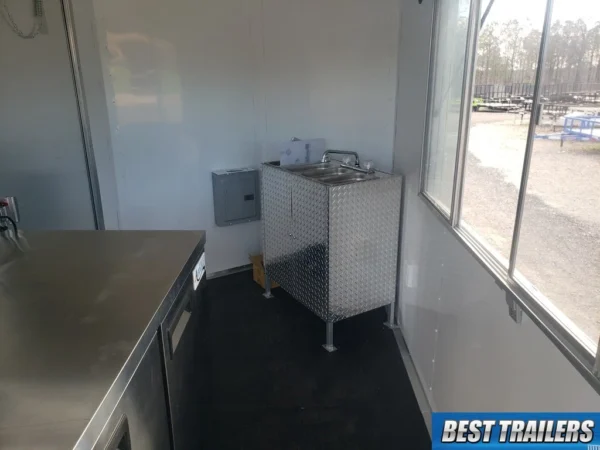 2023 6 x 12 coffee trailer concession vending enclosed food truck
