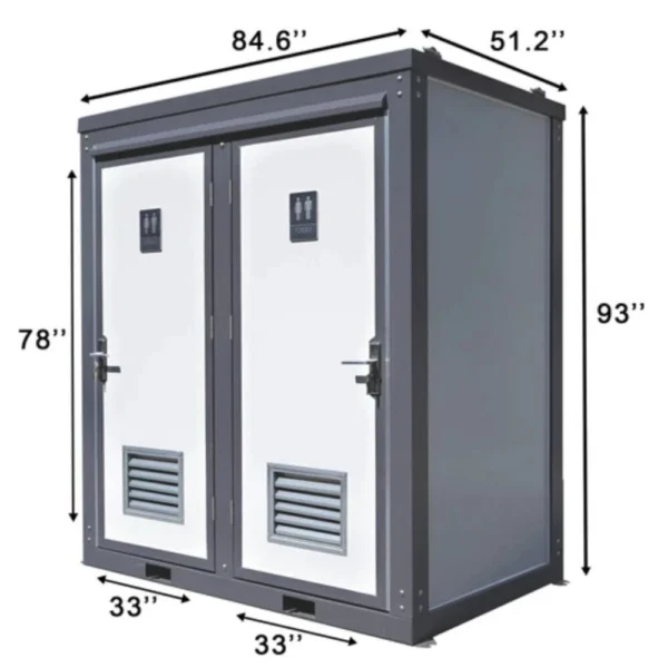 s-l1600-23.webp Bastone Dual Portable Restroom Mobile Toilet,2 Stall w/2 Sinks Toilets Bathroom