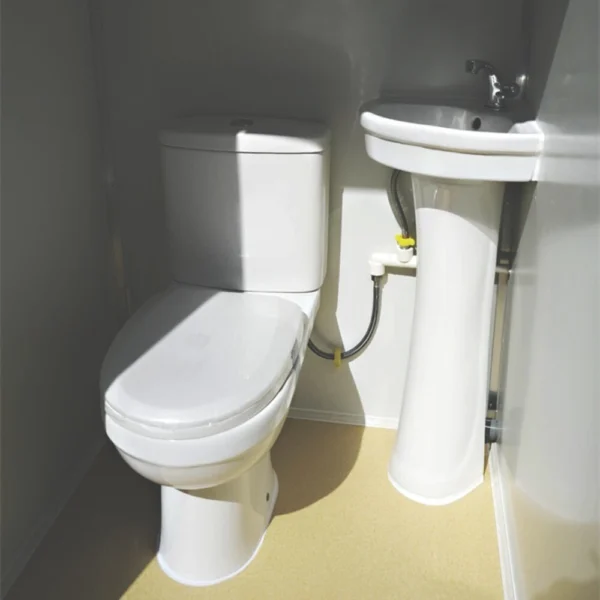 2 Stall w/2 Sinks Toilets Bathroom Bastone Dual Portable Restroom Mobile Toilet