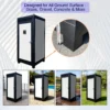 Unisex Mobile Person Portable Toilet Cabin Outdoor Single Restroom w/ Sink &Vent