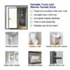 86"x64.6"x93" Portable Toilet w/ Shower Curtain Restroom Bathroom Mobile Toilet