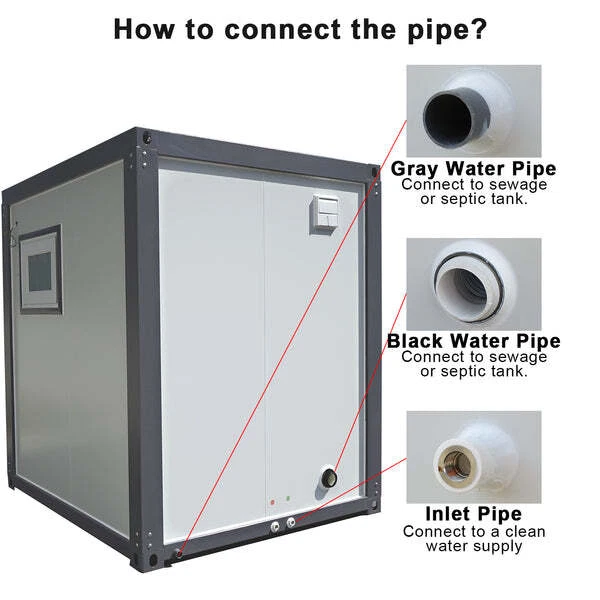 prefabricated bathroom Outdoor Mobile Toilet Sink Bathroom & Accessories
