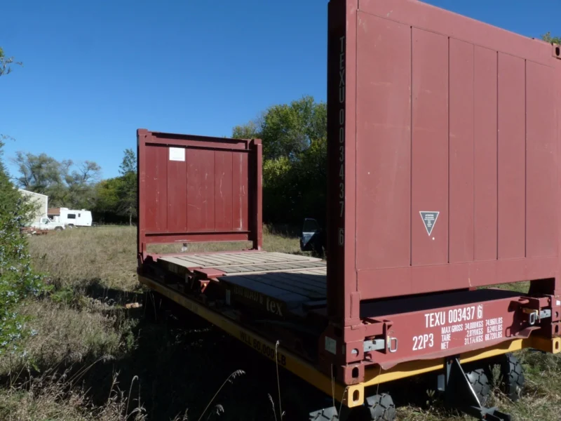 20FT Flat Rack Shipping Container - One Trip (Like New) - Image 4