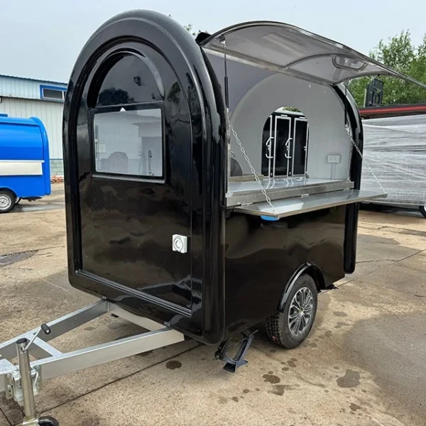 Mini Food Trailer Mobile Kitchen Concession Cart Fully Equipped for Hot Dog