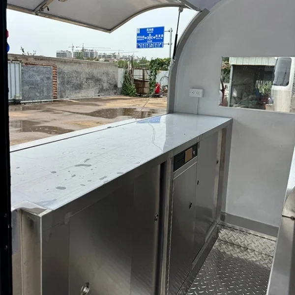 Mini Food Trailer Mobile Kitchen Concession Cart Fully Equipped for Hot Dog