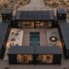 ultimate-villa2Fv22F01-aerial.jpg The Ultimate Container Home - 10 Module Luxury Courtyard Wellness Villa with Plunge Pool, 3 Bedrooms, Office, Art Studio & Recovery Room