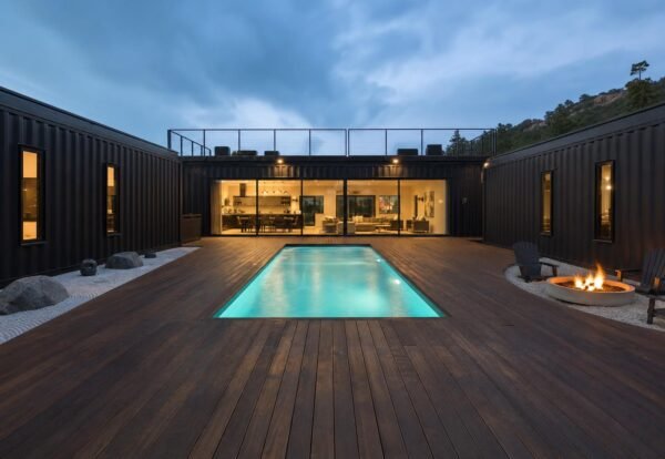 ultimate-villa2Fv22F04-courtyard-pool.jpg The Ultimate Container Home - 10 Module Luxury Courtyard Wellness Villa with Plunge Pool, 3 Bedrooms, Office, Art Studio & Recovery Room