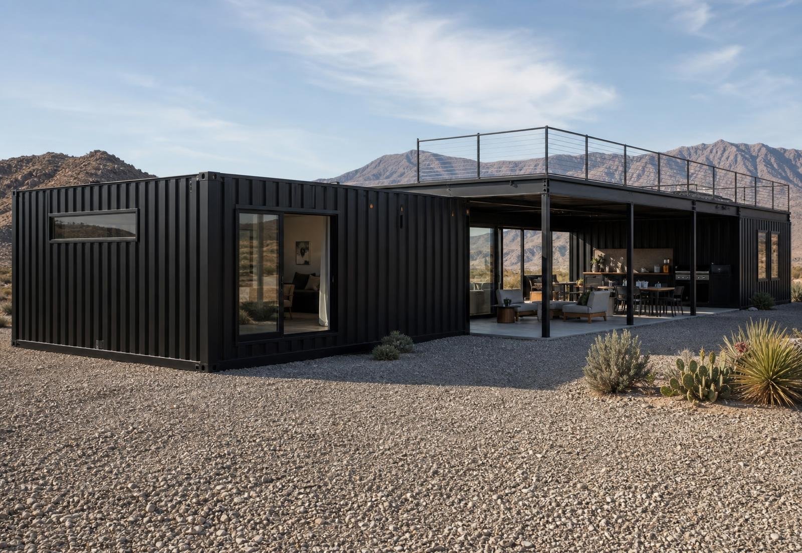 The Ultimate Container Home - 10 Module Luxury Courtyard Wellness Villa with Plunge Pool, 3 Bedrooms, Office, Art Studio & Recovery Room - Image 5