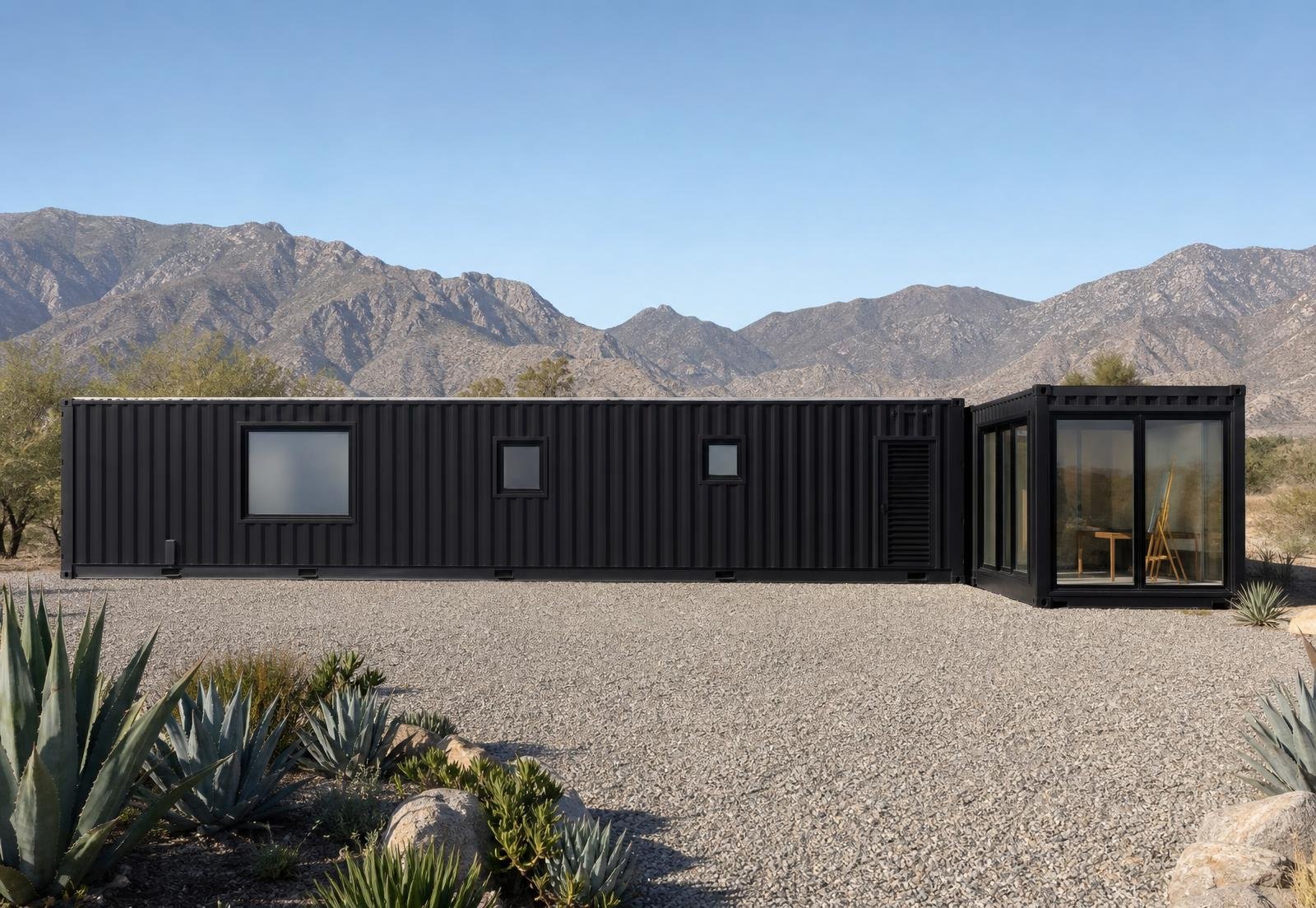 The Ultimate Container Home - 10 Module Luxury Courtyard Wellness Villa with Plunge Pool, 3 Bedrooms, Office, Art Studio & Recovery Room - Image 8
