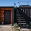 ultimate-villa2Fv22F09-entry-roofdeck-stair.jpg The Ultimate Container Home - 10 Module Luxury Courtyard Wellness Villa with Plunge Pool, 3 Bedrooms, Office, Art Studio & Recovery Room