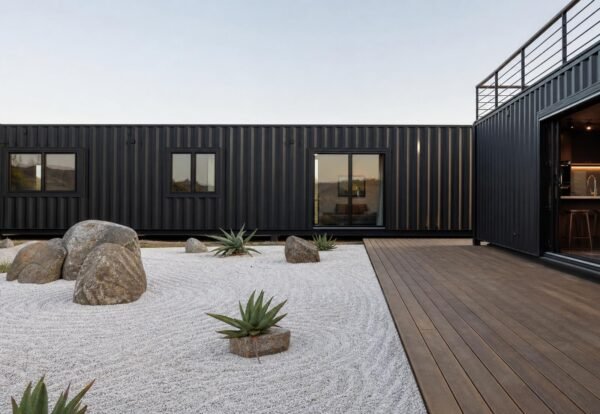 ultimate-villa2Fv22F10-meditation-garden.jpg The Ultimate Container Home - 10 Module Luxury Courtyard Wellness Villa with Plunge Pool, 3 Bedrooms, Office, Art Studio & Recovery Room